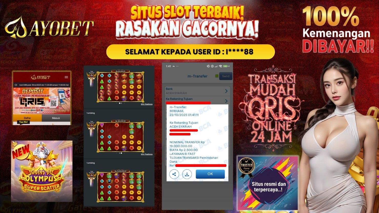 AYOBET JACKPOT SLOT GATES OF OLYMPUS SUPER SCATTER